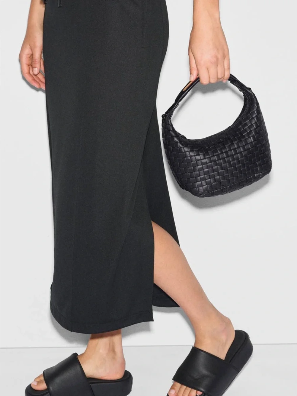 NWT MZ Wallace Woven Crossbody Hobo - Black - Still in plastic bag, never used.